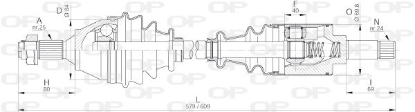 OPEN PARTS Veovõll DRS6196.00